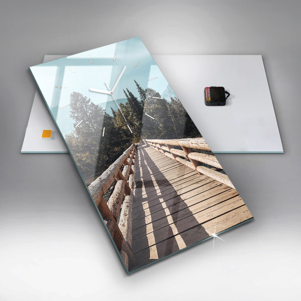 Zegar ścienny pionowy Góry w Yellowstone