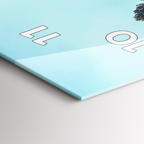 Zegar ścienny pionowy Góry w Yellowstone