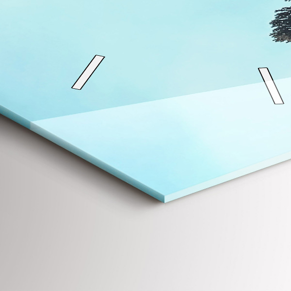 Zegar ścienny pionowy Góry w Yellowstone