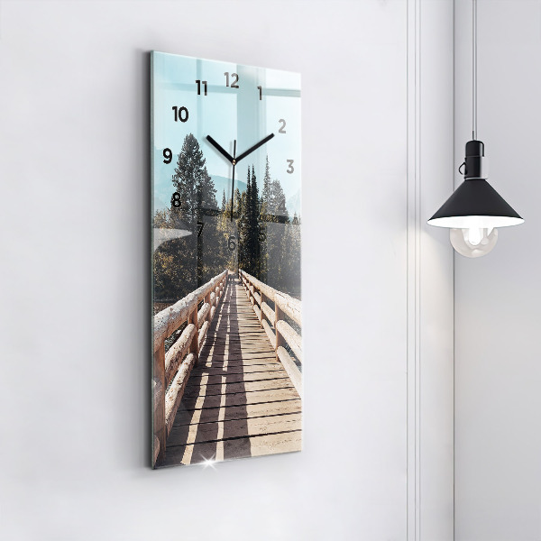 Zegar ścienny pionowy Góry w Yellowstone
