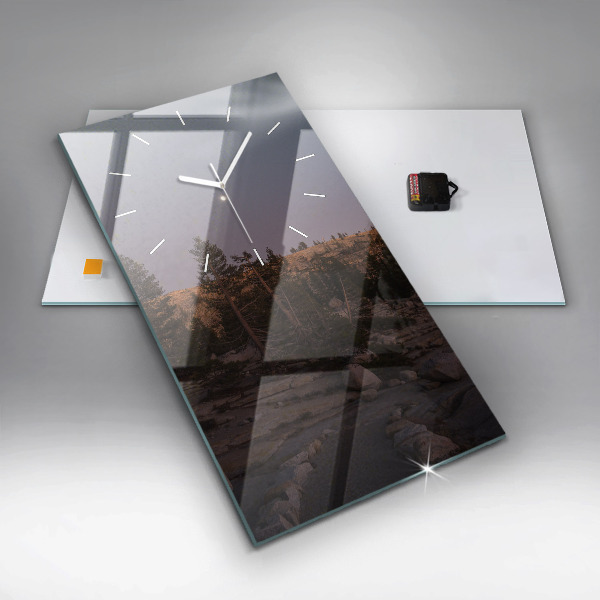 Zegar ścienny pionowy Kamienista droga Yosemite