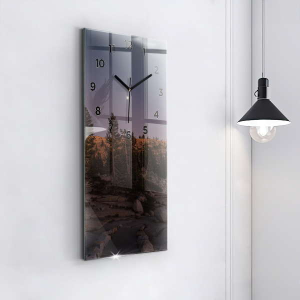 Zegar ścienny pionowy Kamienista droga Yosemite