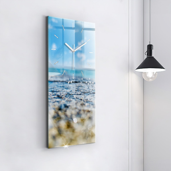 Zegar ścienny pionowy Fotografia wody