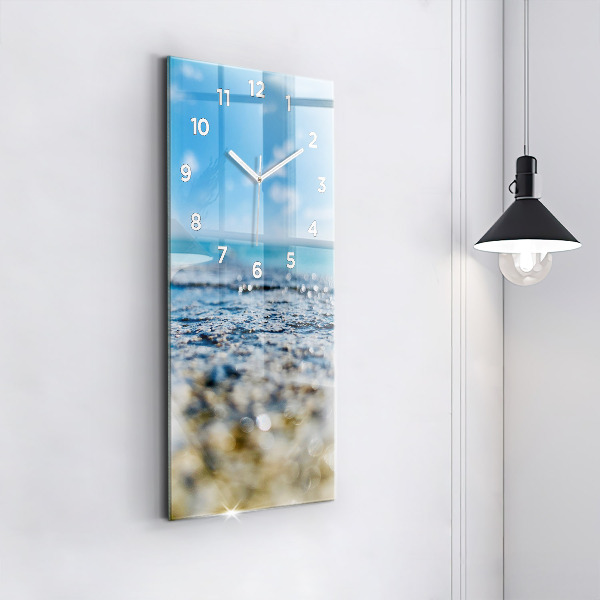 Zegar ścienny pionowy Fotografia wody