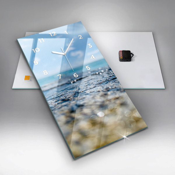 Zegar ścienny pionowy Fotografia wody