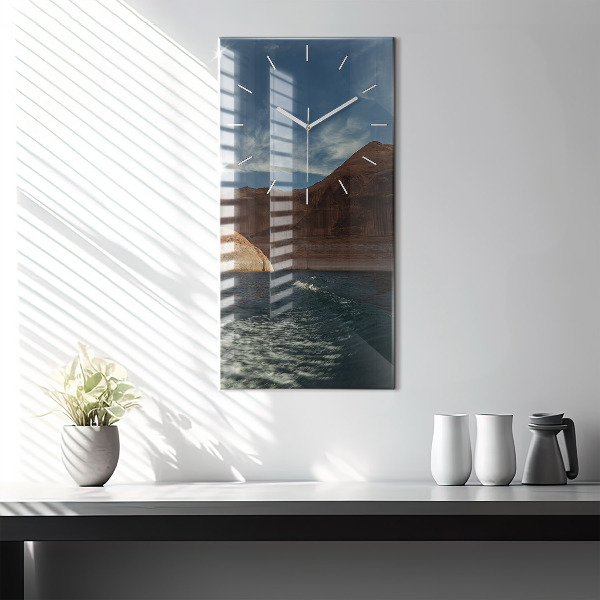 Zegar ścienny pionowy Osoba na nartach wodnych