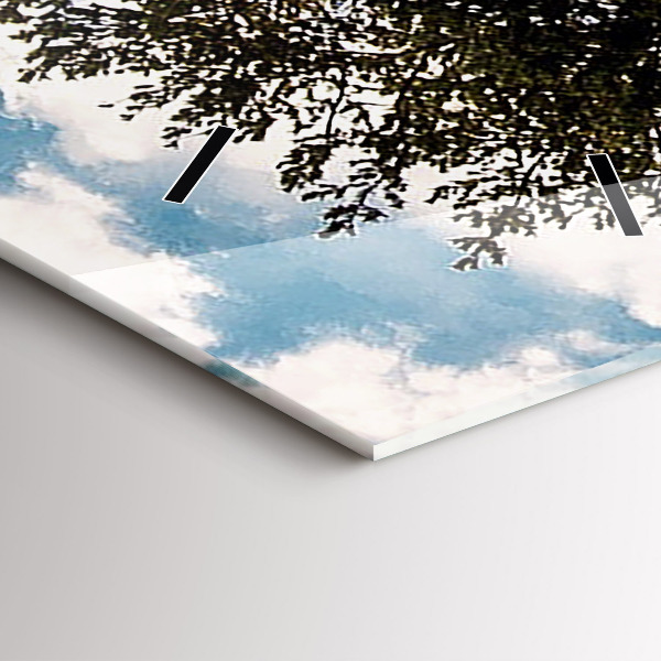 Zegar ścienny pionowy Drzewo na wzgórzu