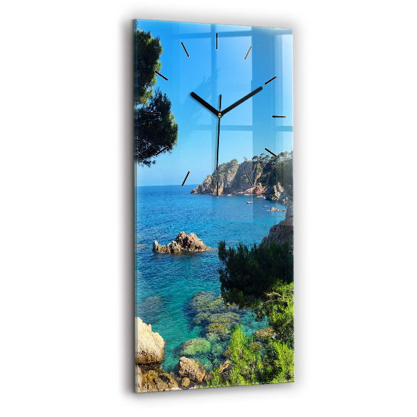 Zegar ścienny pionowy Wybrzeże Costa Brava