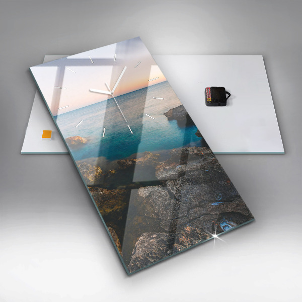 Zegar ścienny pionowy Krajobraz morza