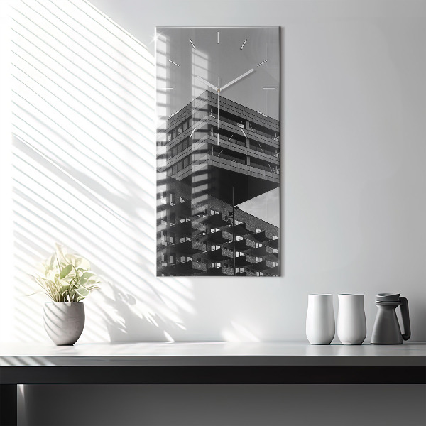 Zegar ścienny pionowy Architektura w Amsterdamie