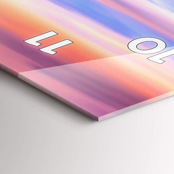 Zegar szklany pionowy Wodospad Godafoss Islandia