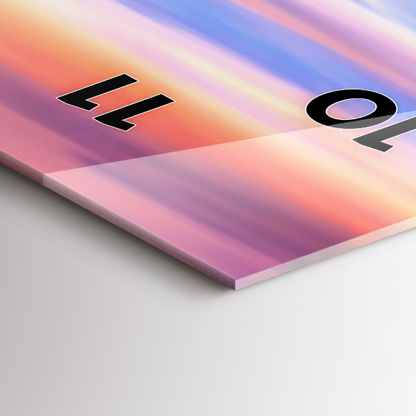 Zegar szklany pionowy Wodospad Godafoss Islandia