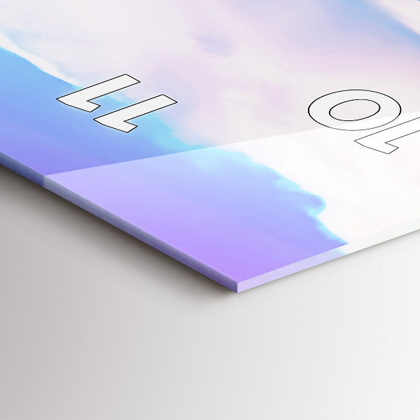 Zegar szklany pionowy Godafoss na Islandii