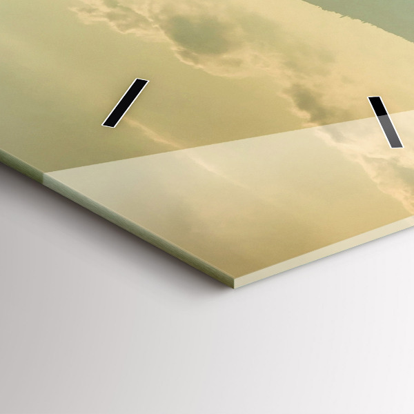 Zegar szklany pionowy Krajobraz gór