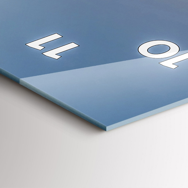 Zegar szklany pionowy Krajobraz górski