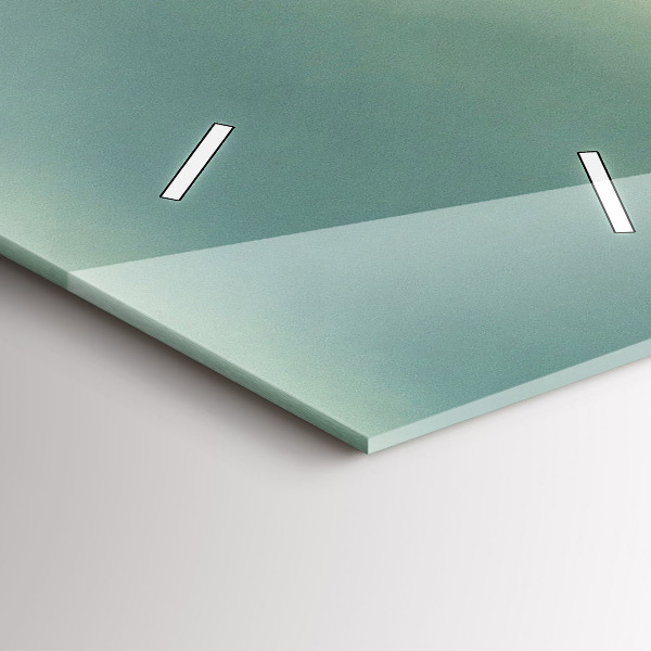 Zegar szklany pionowy Wschód słońca Beskidy