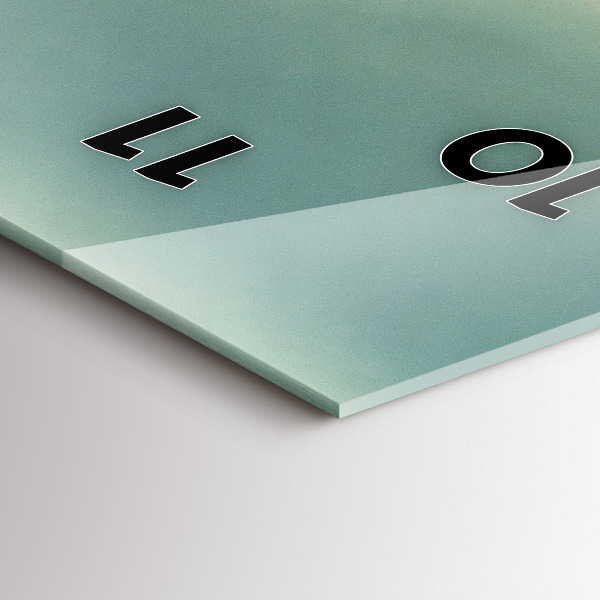 Zegar szklany pionowy Wschód słońca Beskidy