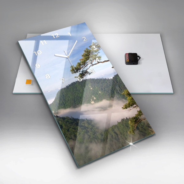 Zegar szklany pionowy Sokolica Wierch w Pieninach