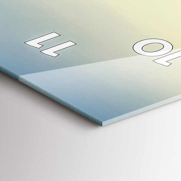 Zegar szklany pionowy Zachód słońca nad górami