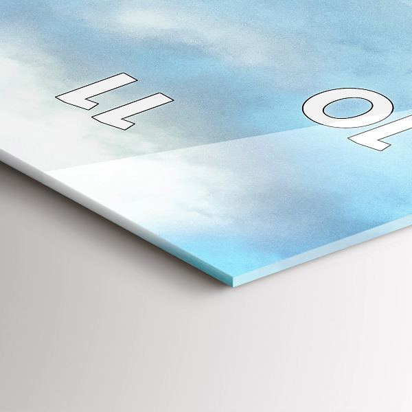 Zegar szklany pionowy Krajobraz gór