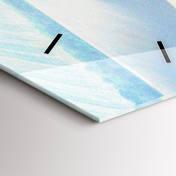 Zegar szklany pionowy Morawy wiejski Krajobraz