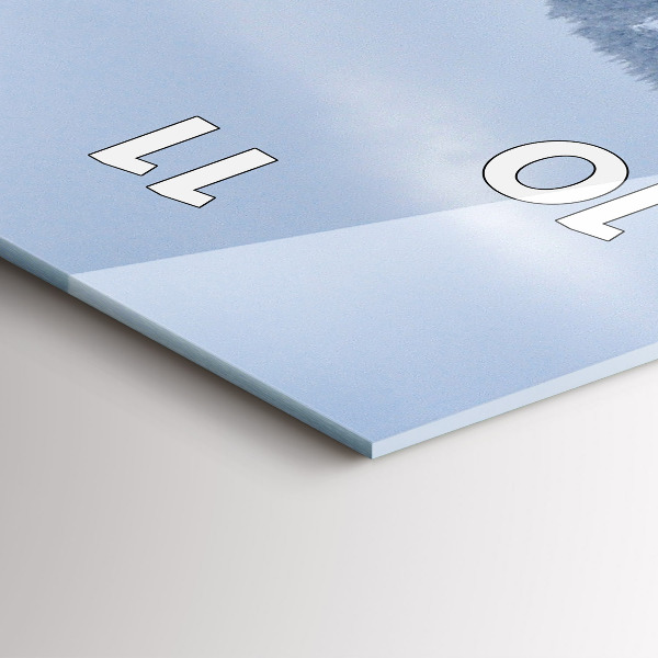 Zegar ścienny pionowy Czeskie Karkonosze w zimie