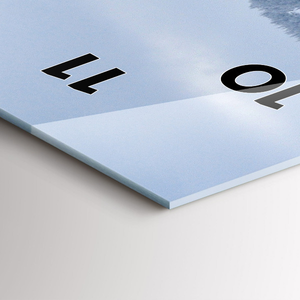 Zegar ścienny pionowy Czeskie Karkonosze w zimie