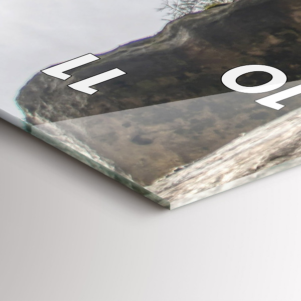 Zegar ścienny pionowy Skalne miasto w Czechach