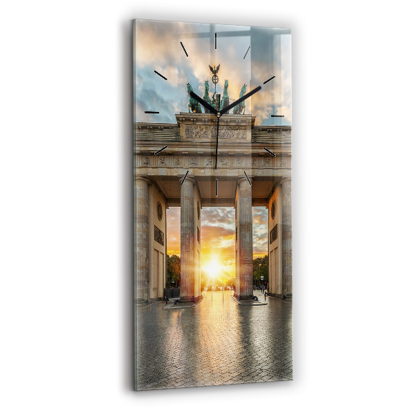 Zegar szklany pionowy Brama Brandenburska w Berlinie