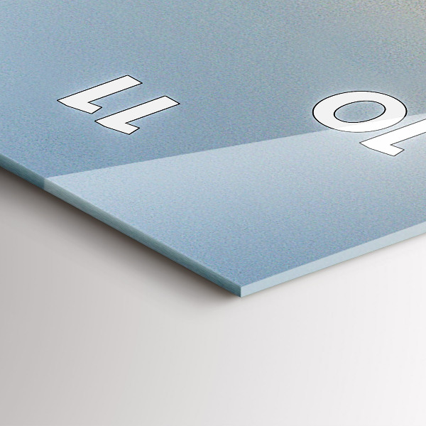 Zegar szklany pionowy Wakacje na plaży