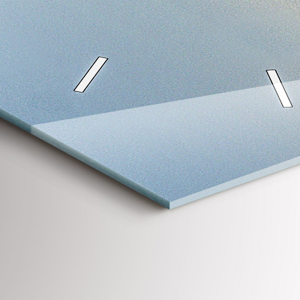 Zegar szklany pionowy Wakacje na plaży