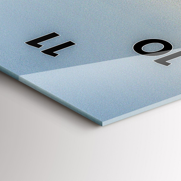 Zegar szklany pionowy Wakacje na plaży