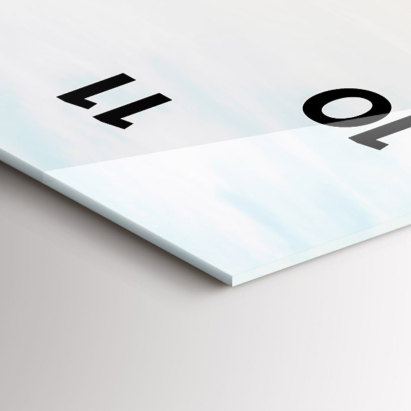 Zegar szklany pionowy Zachód słońca nad morzem