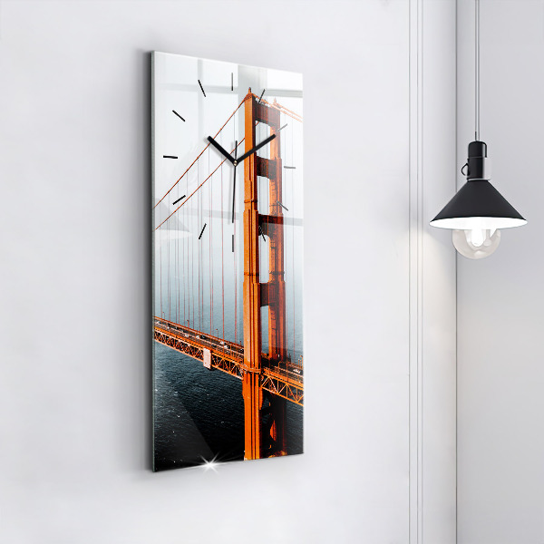 Zegar szklany pionowy Most Golden Gate