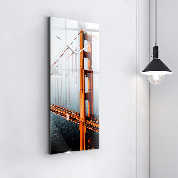 Zegar szklany pionowy Most Golden Gate