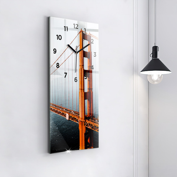 Zegar szklany pionowy Most Golden Gate
