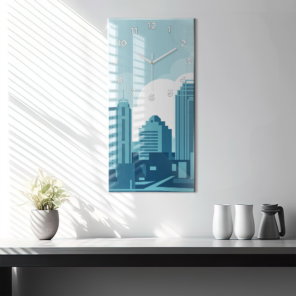 Zegar szklany pionowy Architektura w USA