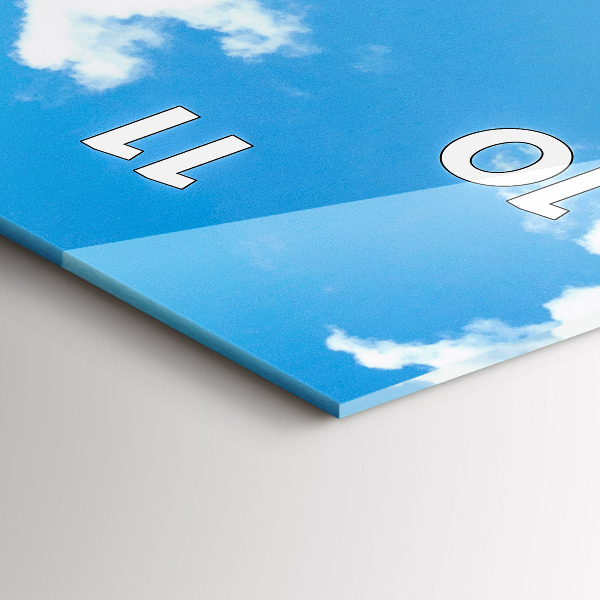 Zegar szklany pionowy Skalisty Krajobraz