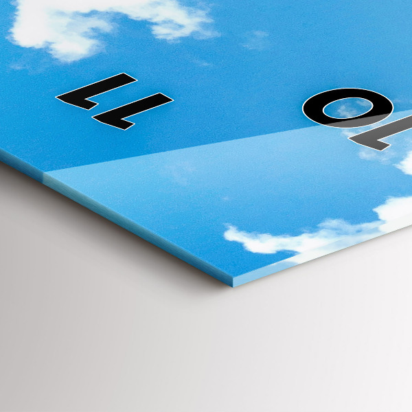 Zegar szklany pionowy Skalisty Krajobraz