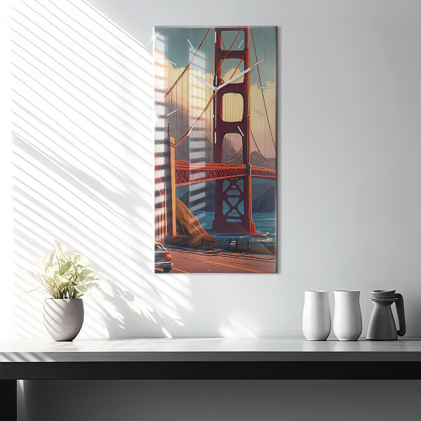 Zegar ścienny pionowy Most w San Francisco
