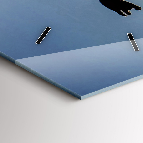 Zegar szklany pionowy Hiszpański taniec na morzu