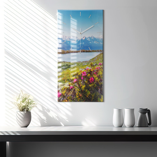 Zegar ścienny pionowy Lodowiec Mont Blanc Chamonix