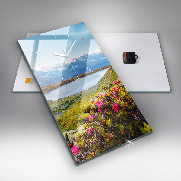 Zegar ścienny pionowy Lodowiec Mont Blanc Chamonix