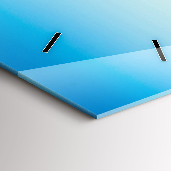 Zegar szklany pionowy Narciarz w Alpach