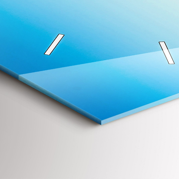 Zegar szklany pionowy Narciarz w Alpach