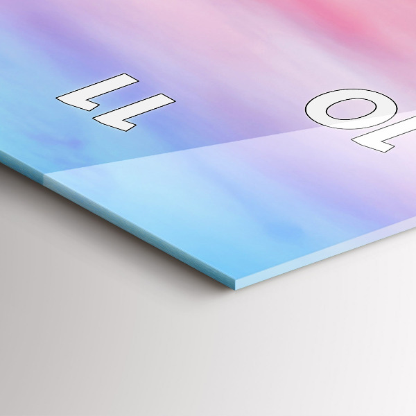 Zegar szklany pionowy Widok na góry Islandia