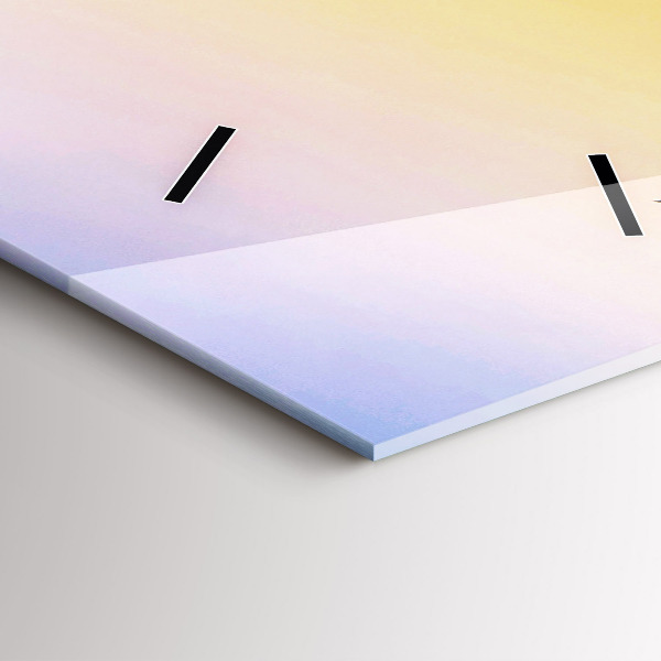 Zegar szklany pionowy Góra lodu i wschód słońca