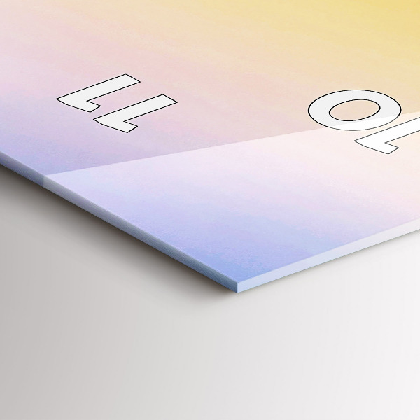 Zegar szklany pionowy Góra lodu i wschód słońca