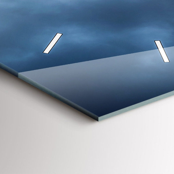 Zegar szklany pionowy Krajobraz z wodospadem