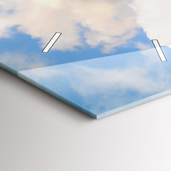 Zegar szklany pionowy Wybrzeże Oceanu